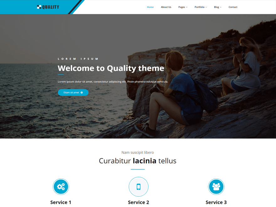 Quality free wordpress theme