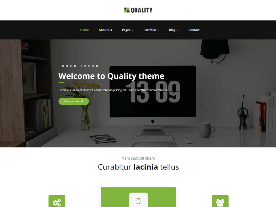 Quality free wordpress theme