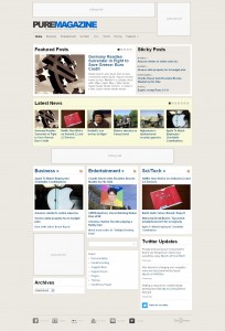 Pure Magazine Theme By BizzThemes