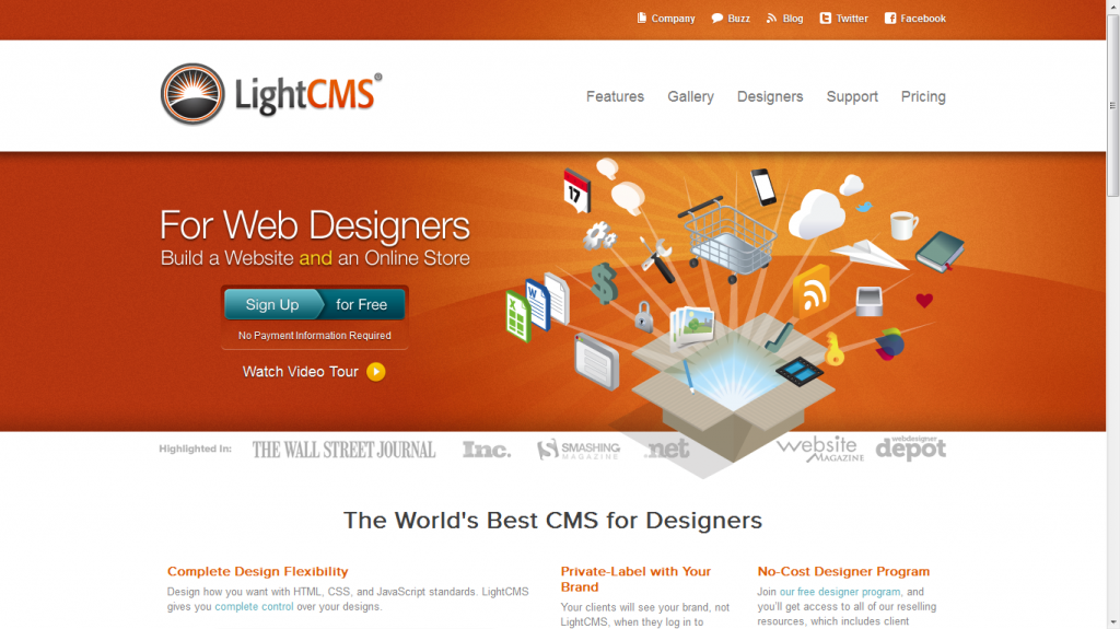 Light CMS White Label