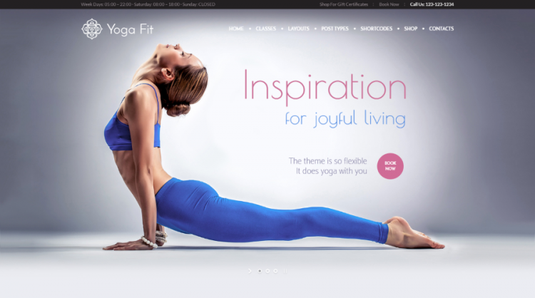 Yoga Fit WordPress Theme