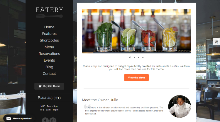 Eatery WordPress Themes