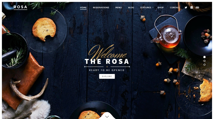 Rosa Restaurant WordPress Themes