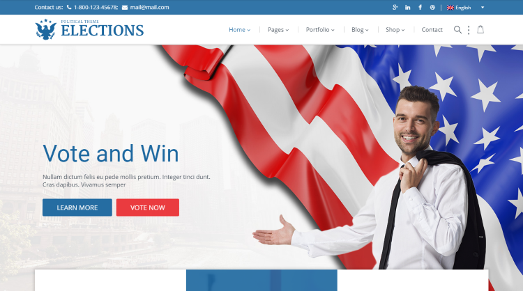 Elections Political WordPress Theme